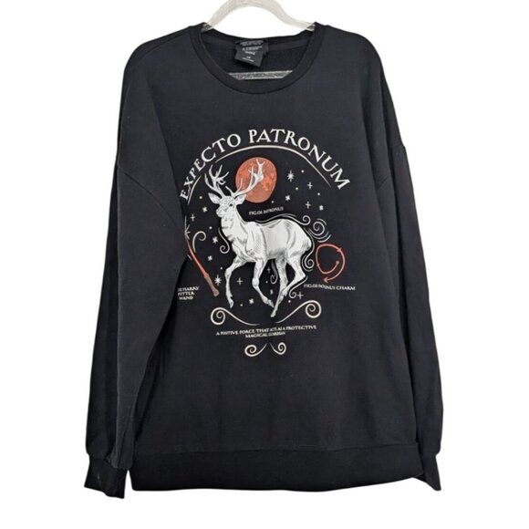 Wizarding World of Harry Potter Sweatshirt Adult Size Large Expecto Patronum - Picture 1 of 9